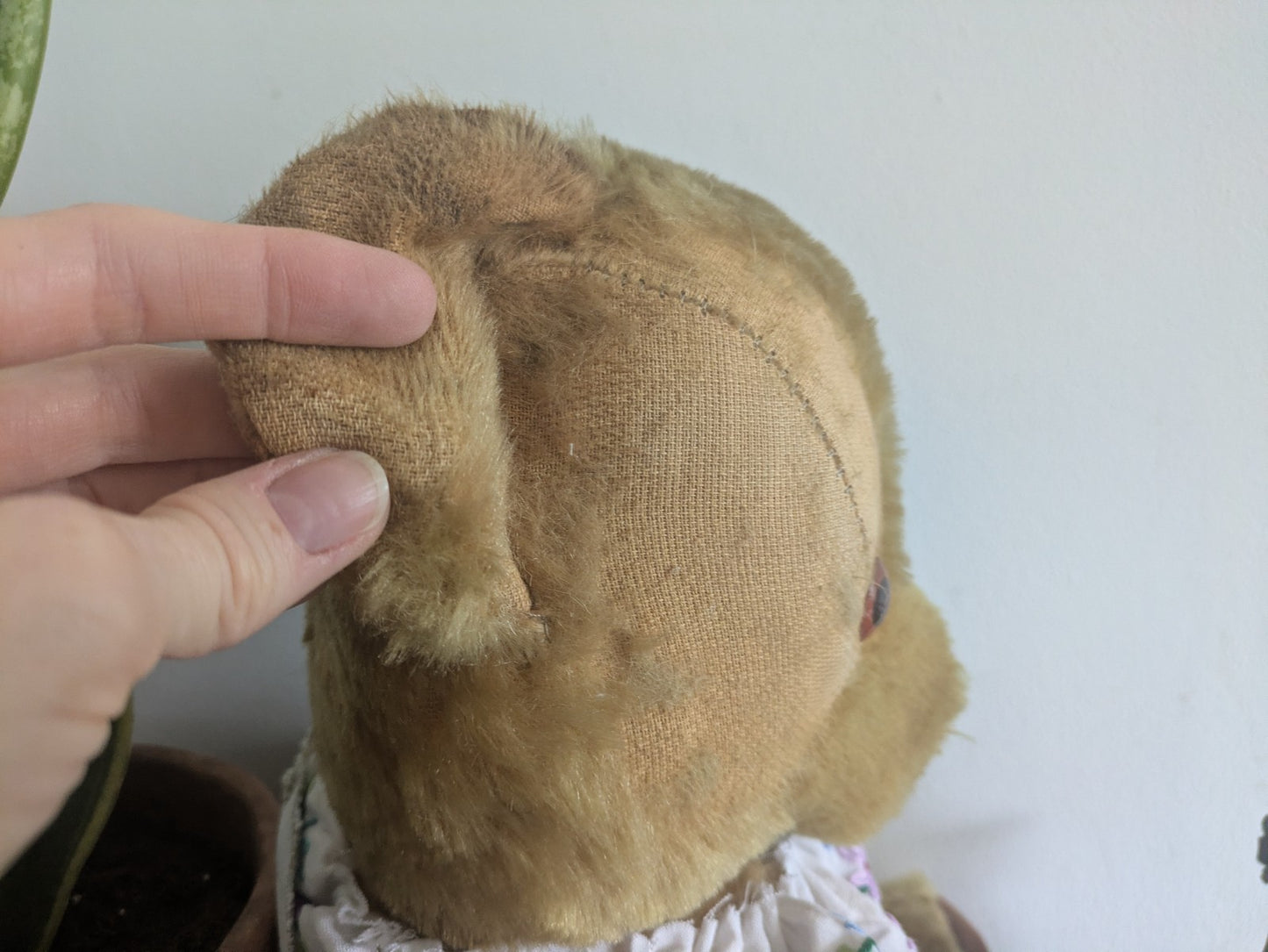 XL Vintage Antique Mohair Teddy Bear Working Growler Bell Tilt Toy Jointed Rare