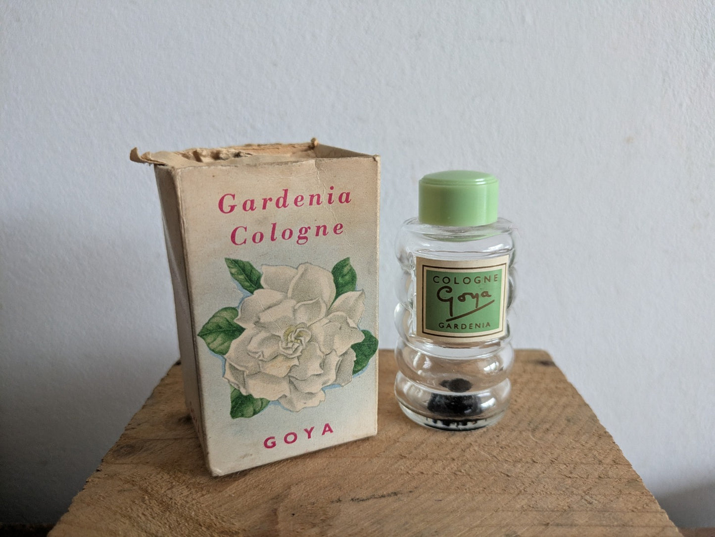 Vintage Perfume Gardenia By Goya Parfum London England Box Bottle Empty Cologne