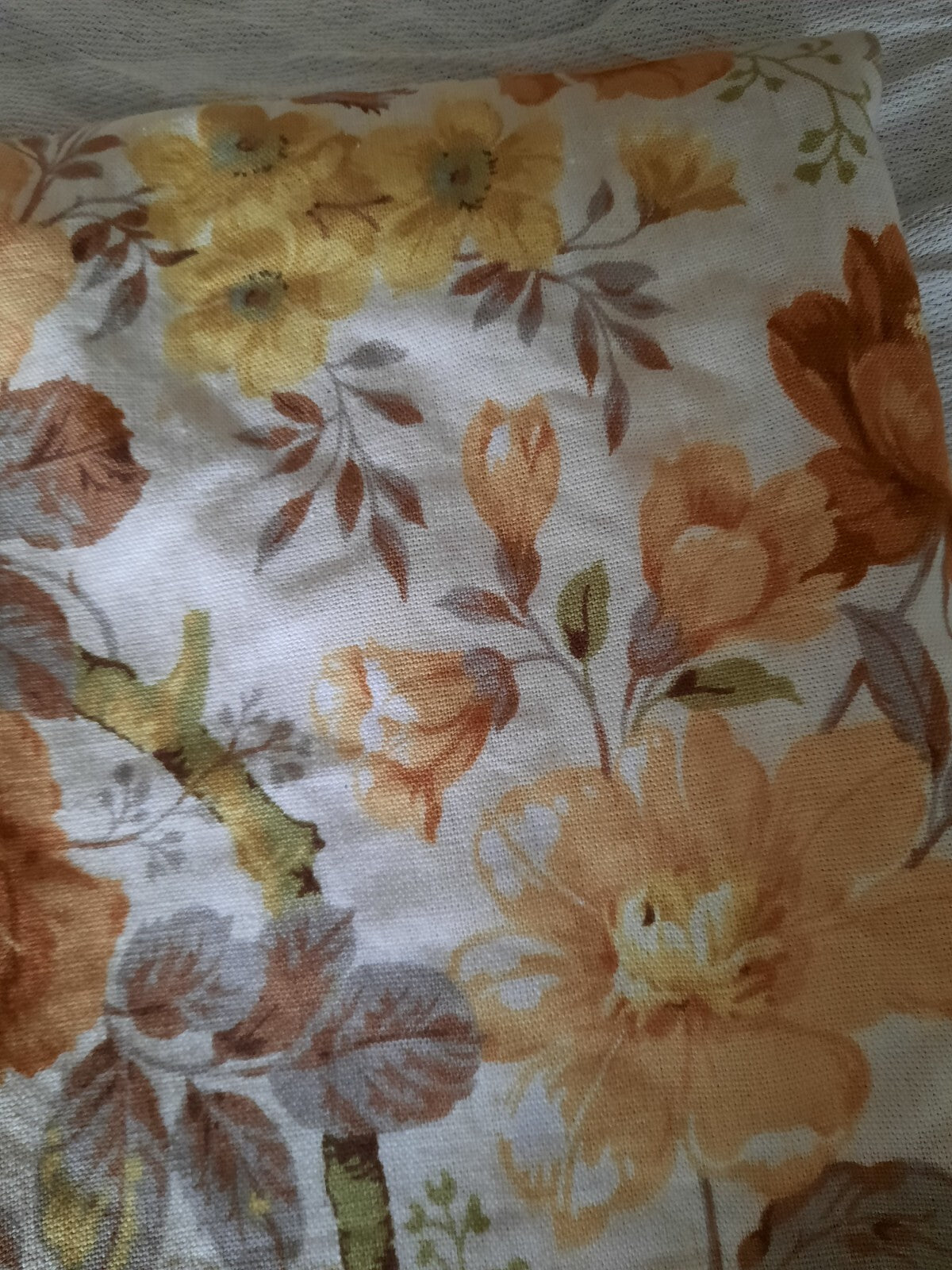 Vintage SANDERSON yellow rose Floral Curtains Shabby Chic W102cm D110cm fabric