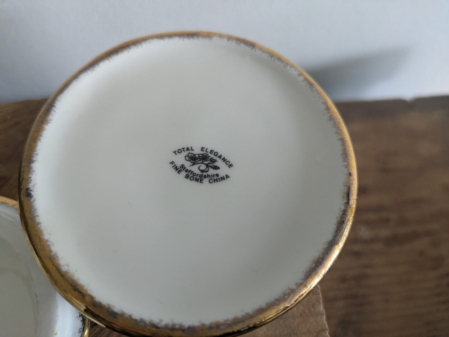 Royal Elegance Staffordshire England China Floral Lidded Blue Trinket Box Pot