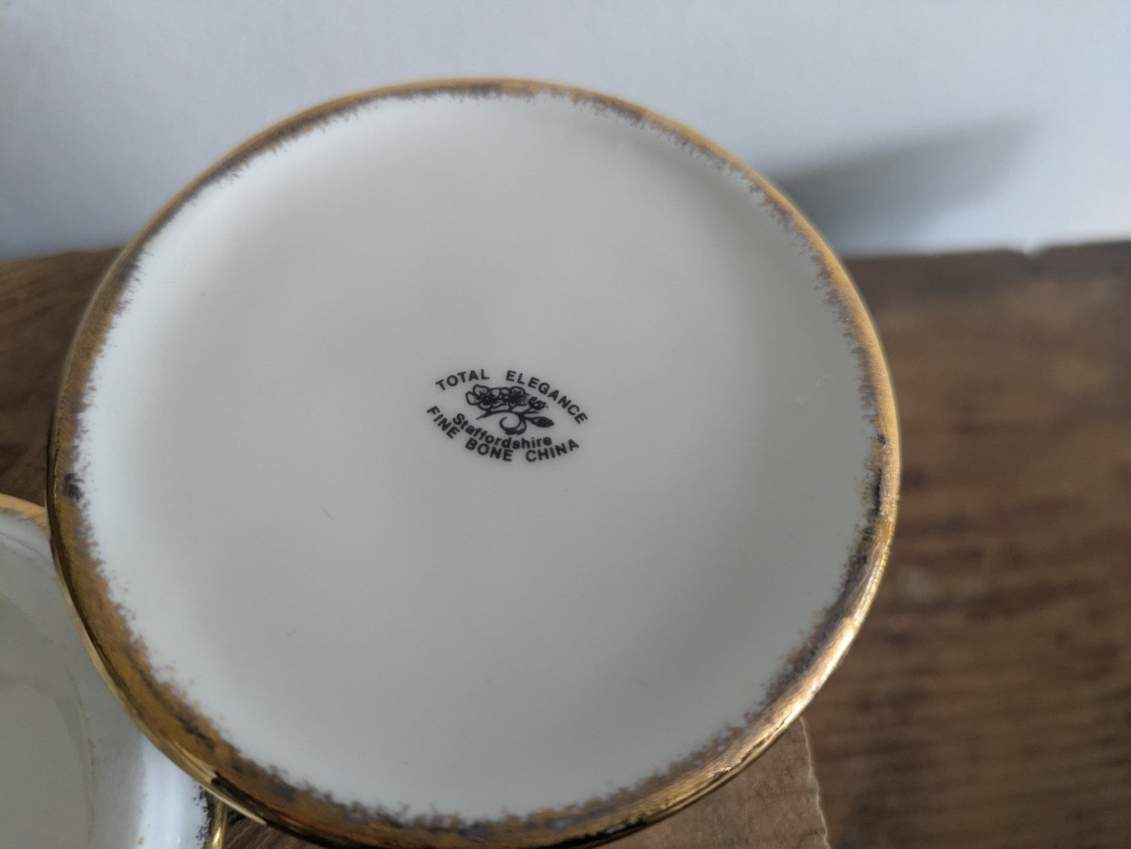 Royal Elegance Staffordshire England China Floral Lidded Blue Trinket Box Pot