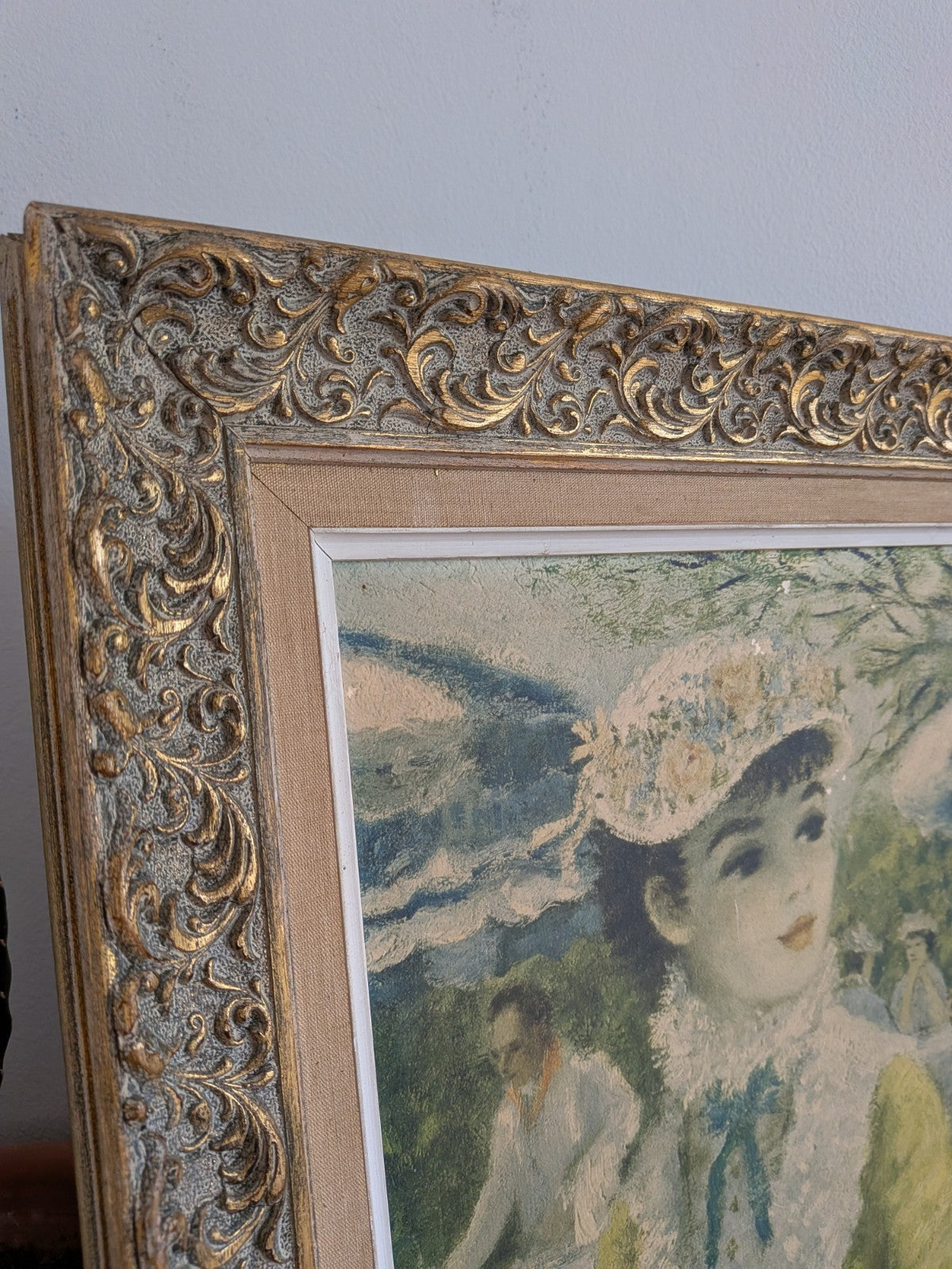 Vintage 1950’s Signed Print By Cherry Jeffe Huldah “Tavern On The Green” Framed
