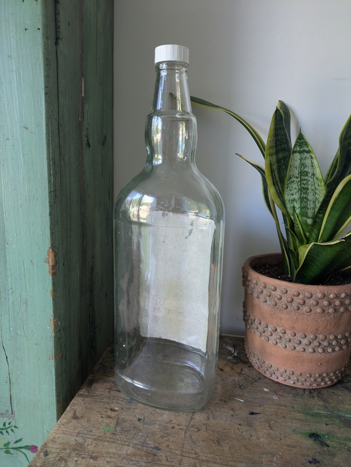 Teachers 4.5L Scotch Whisky CLEAR BOTTLE LARGE Optic SIZE EMPTY MONEY BOX BANK