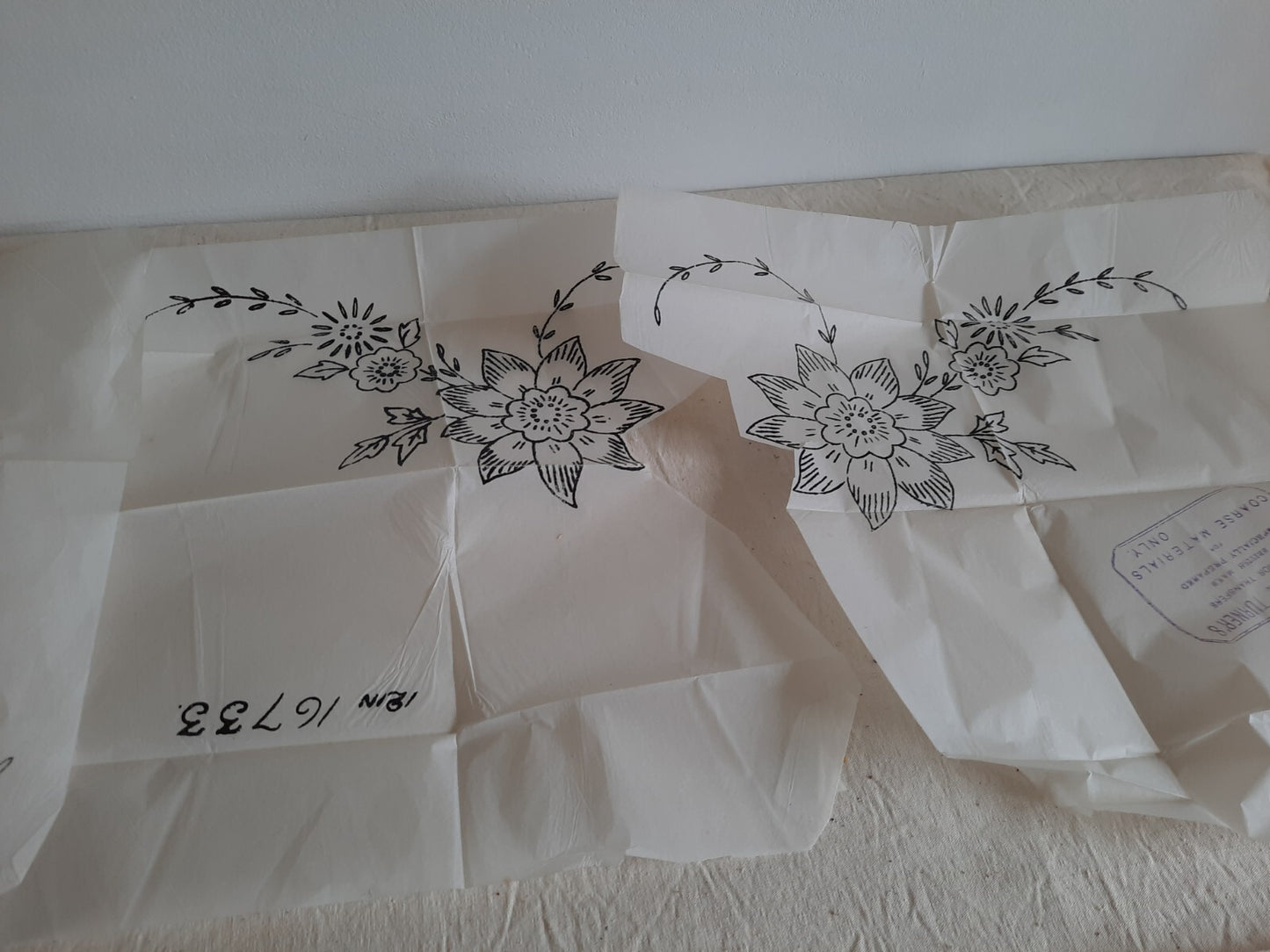 Embroidery Cross Stitch Transfer Patterns Needlecraft Lot Bndle Antique Vtg 30s