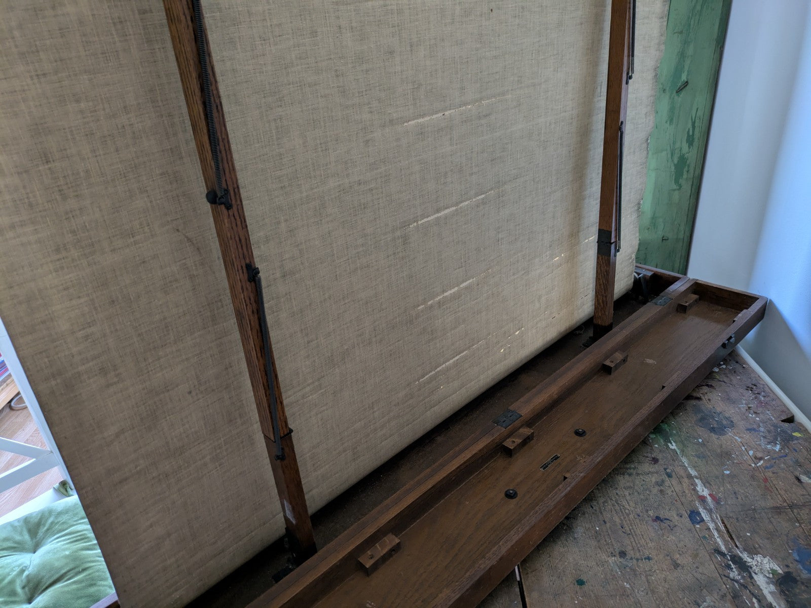 Houghton Butcher MFG Co Ensign Auto Screen Projector Screen London WW1 Boxed VGC