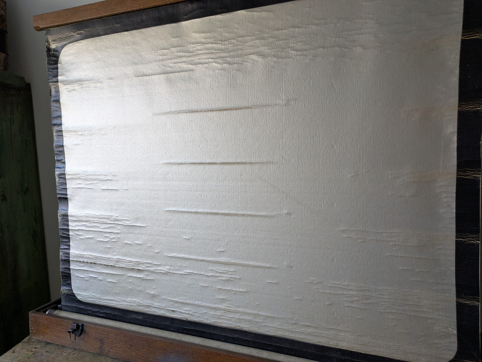Houghton Butcher MFG Co Ensign Auto Screen Projector Screen London WW1 Boxed VGC