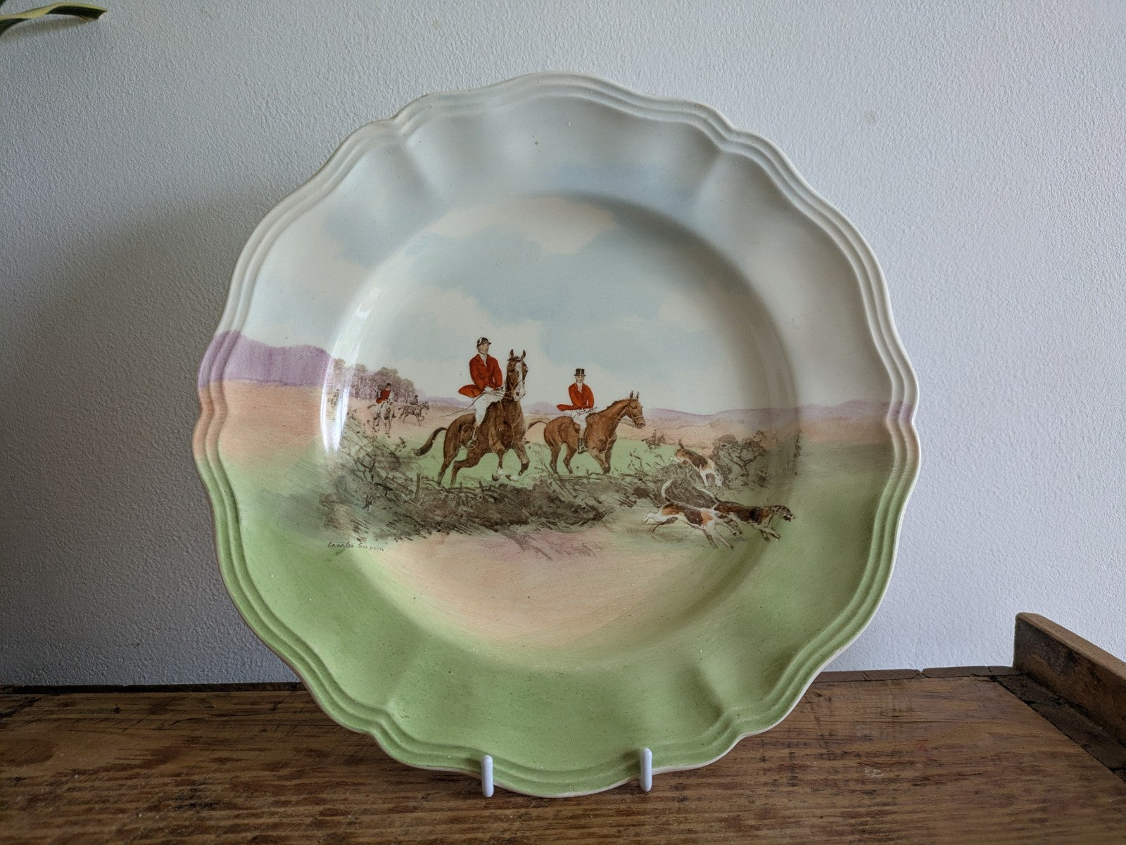 Vintage C Simpson Royal Doulton Series Ware 'In The Vale' Dinner Plate D6326 Vgc