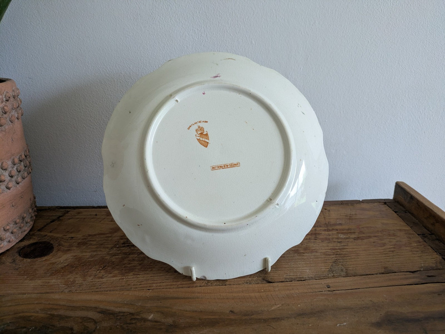 Antique James Kent Longton JKL Plate England Victorian Chrysanthemum Pattern Vtg