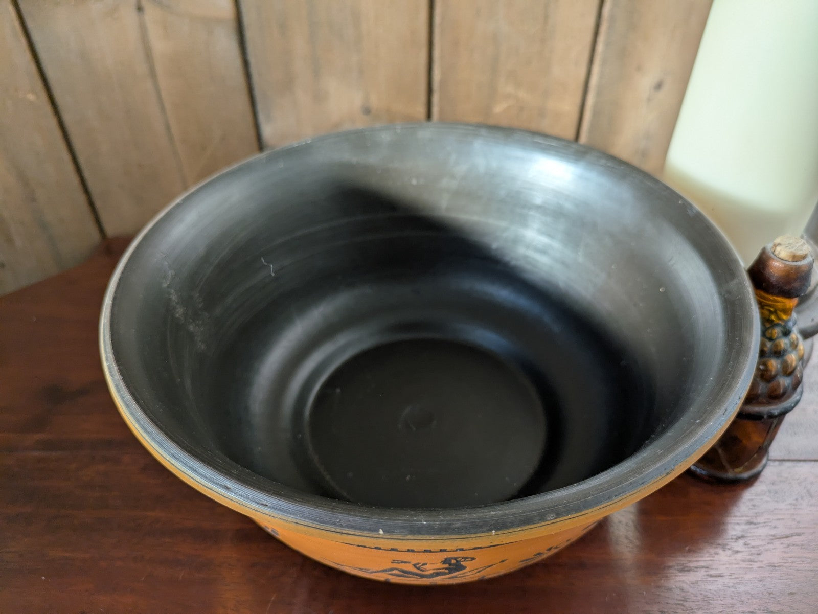 Rogild Danmark 203 vintage large Denmark ceramic bowl planter Neoclassical Vgc