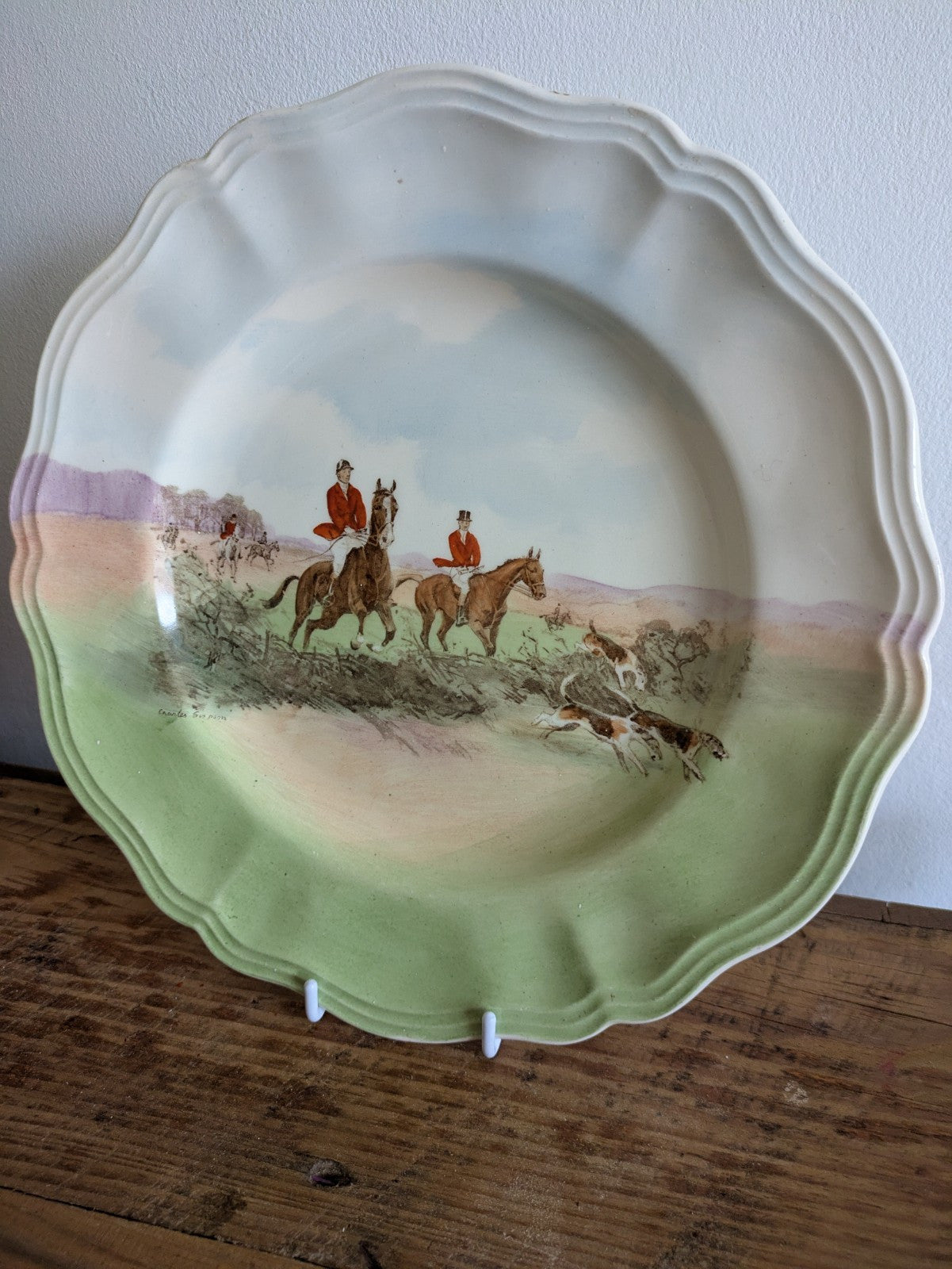 Vintage C Simpson Royal Doulton Series Ware 'In The Vale' Dinner Plate D6326 Vgc