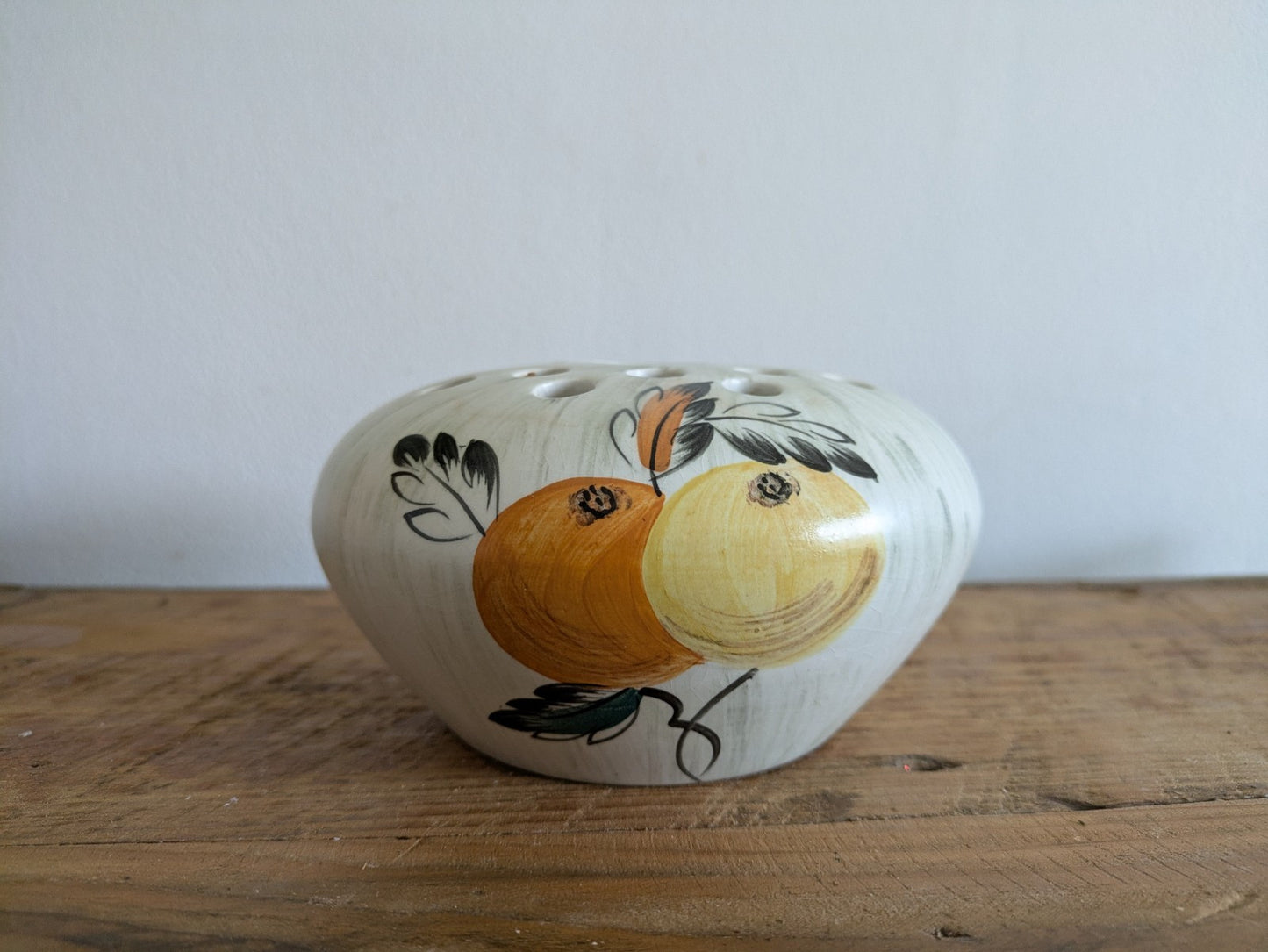 VTG Deco E Radford Pottery Posy Bowl Holder Vase Flower Arrangements Pot Pourri 
