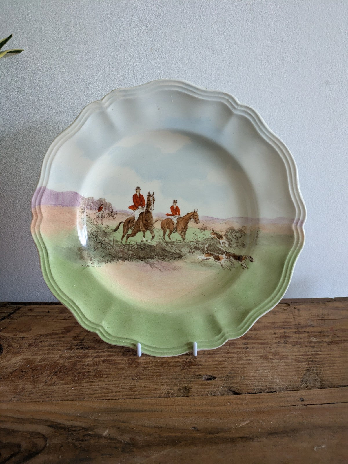 Vintage C Simpson Royal Doulton Series Ware 'In The Vale' Dinner Plate D6326 Vgc